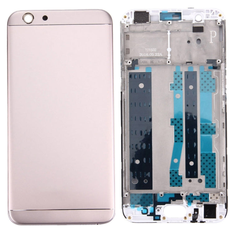 For OPPO A59 / F1s Battery Back Cover + Front Housing LCD Frame Bezel Plate