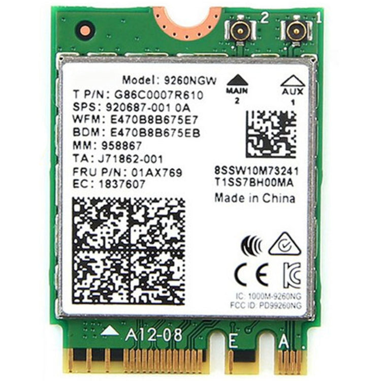 9260NGW Brand New for Intel Dual Band Wireless-AC 9260AC Bluetooth 5.0 5G 1730Mbps Wifi Network Card PK 8265 / 7260 / 8260 My Store