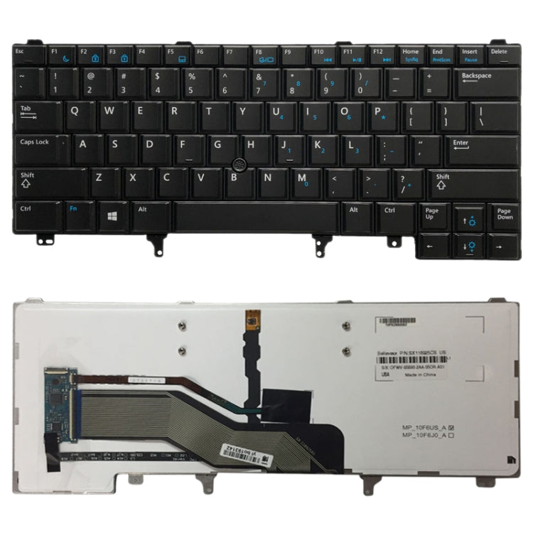 US Version Keyboard with Keyboard Backlight and Pointing for Dell Latitude E6420 E6320 E6430 E5420 E5430 E6430s My Store