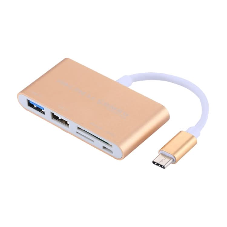 5 in 1 Micro SD + SD + USB 3.0 + USB 2.0 + Micro USB Port to USB-C / Type-C OTG COMBO Adapter Card Reader for Tablet, Smartphone, PC My Store