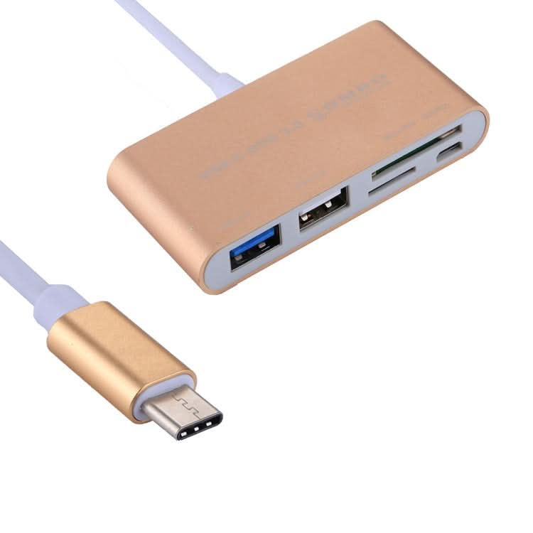 5 in 1 Micro SD + SD + USB 3.0 + USB 2.0 + Micro USB Port to USB-C / Type-C OTG COMBO Adapter Card Reader for Tablet, Smartphone, PC My Store