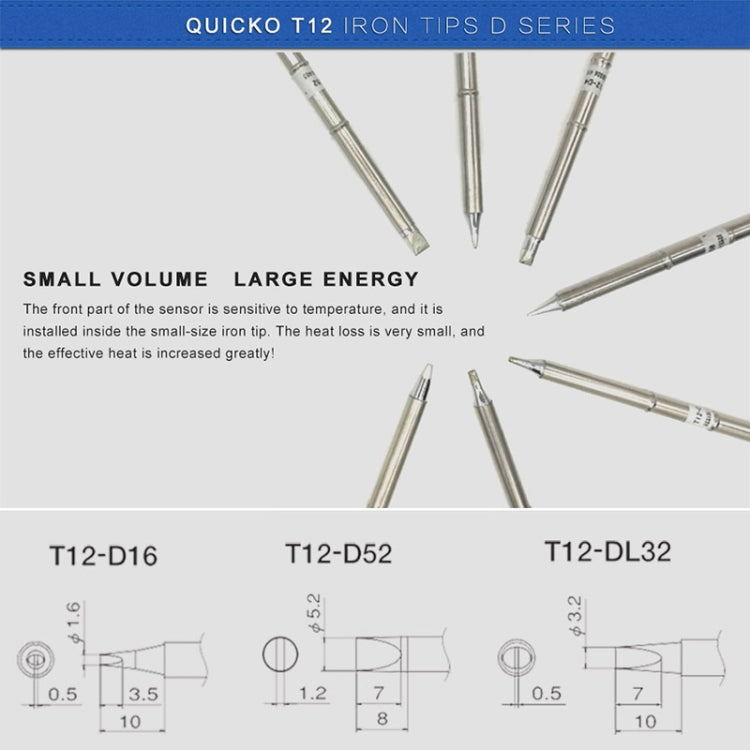 QUICKO T12-D24 Lead-free Soldering Iron Tip My Store