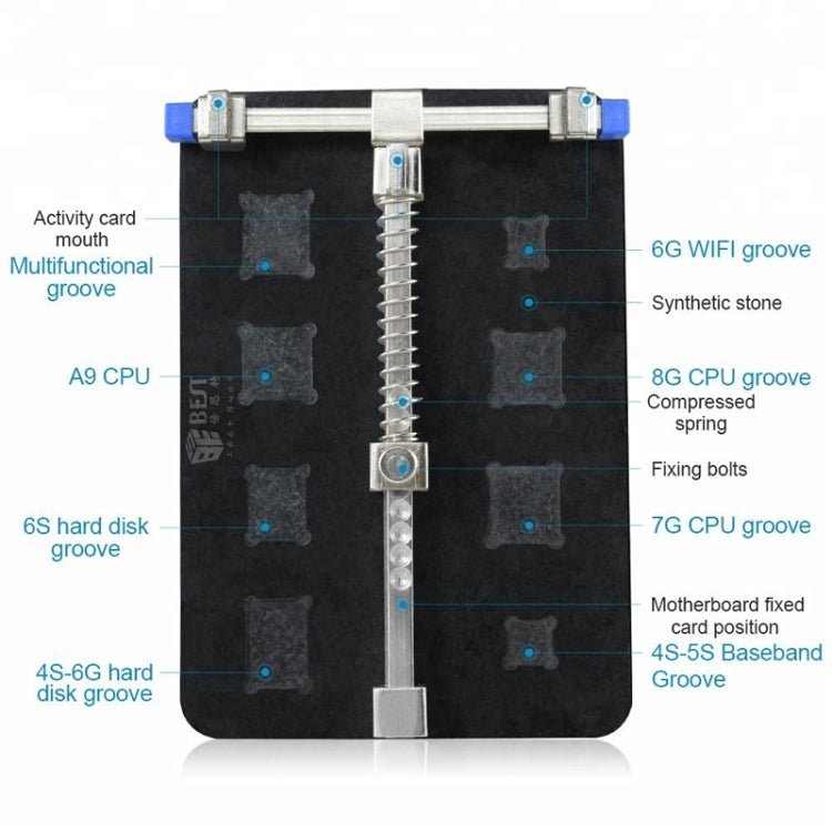 BEST-001E DIY FIX Stainless Steel Circuit Board PCB Holder Fixture Work Station for Chip Repair tools My Store