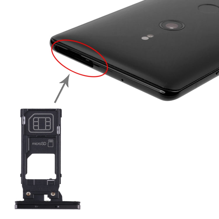 SIM Card Tray + Micro SD Card Tray for Sony Xperia XZ3