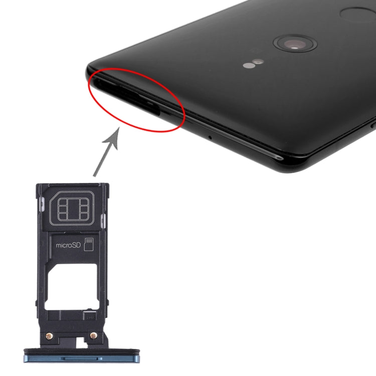 SIM Card Tray + Micro SD Card Tray for Sony Xperia XZ3