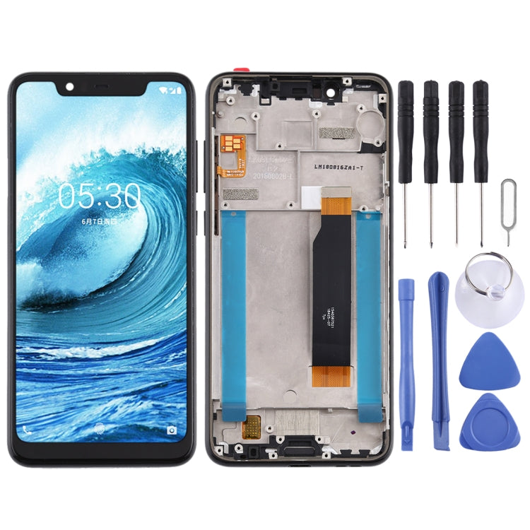 LCD Screen and Digitizer Full Assembly with Frame for Nokia 5.1 Plus / X5 / TA-1102 TA-1105 TA-1108 TA-1109 TA-1112 TA-1120 TA-1199 My Store