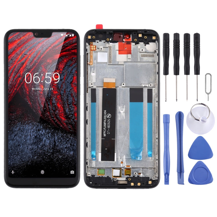 LCD Screen and Digitizer Full Assembly with Frame for Nokia X6 / 6.1 Plus TA-1099 TA-1116 TA-1103 TA-1083 My Store