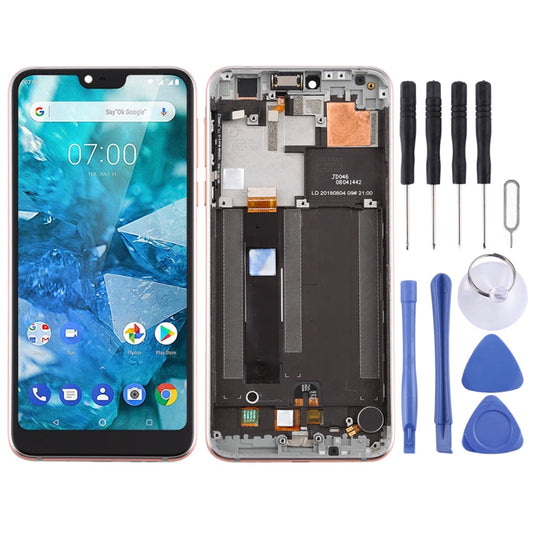 LCD Screen and Digitizer Full Assembly with Frame for Nokia 7.1 TA-1100 TA-1096 TA-1095 TA-1085 TA-1097 My Store