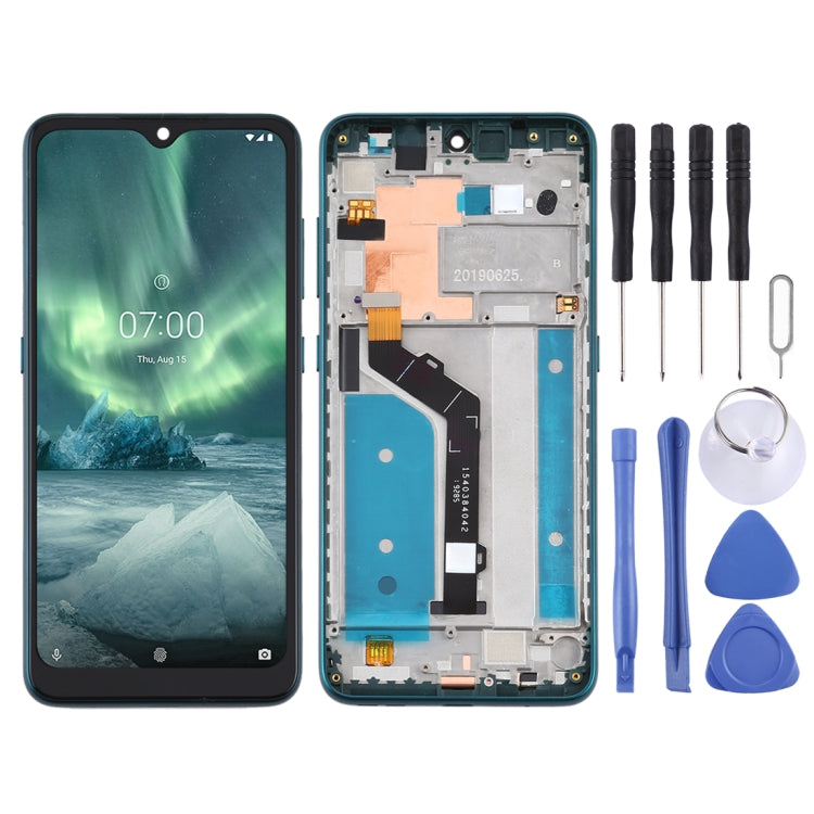 LCD Screen and Digitizer Full Assembly with Frame for Nokia 7.2 TA-1196 My Store