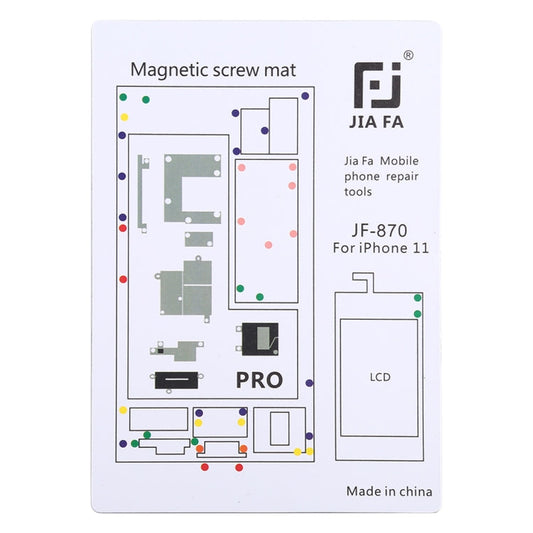 JIAFA JF-870 Magnetic Pad Screw Board for iPhone 11 Pro My Store