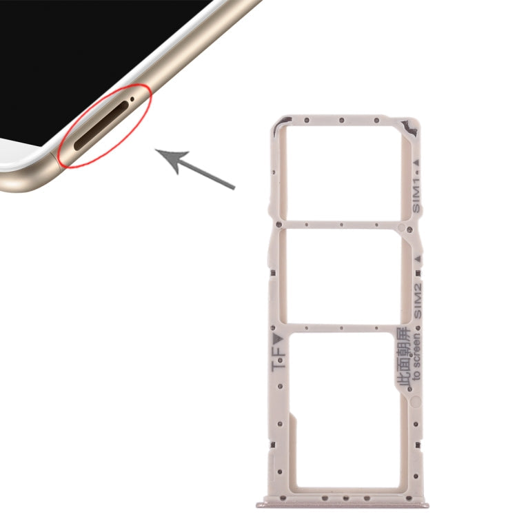 2 SIM Card Tray + Micro SD Card Tray for Huawei Enjoy 8 Plus-Reluova