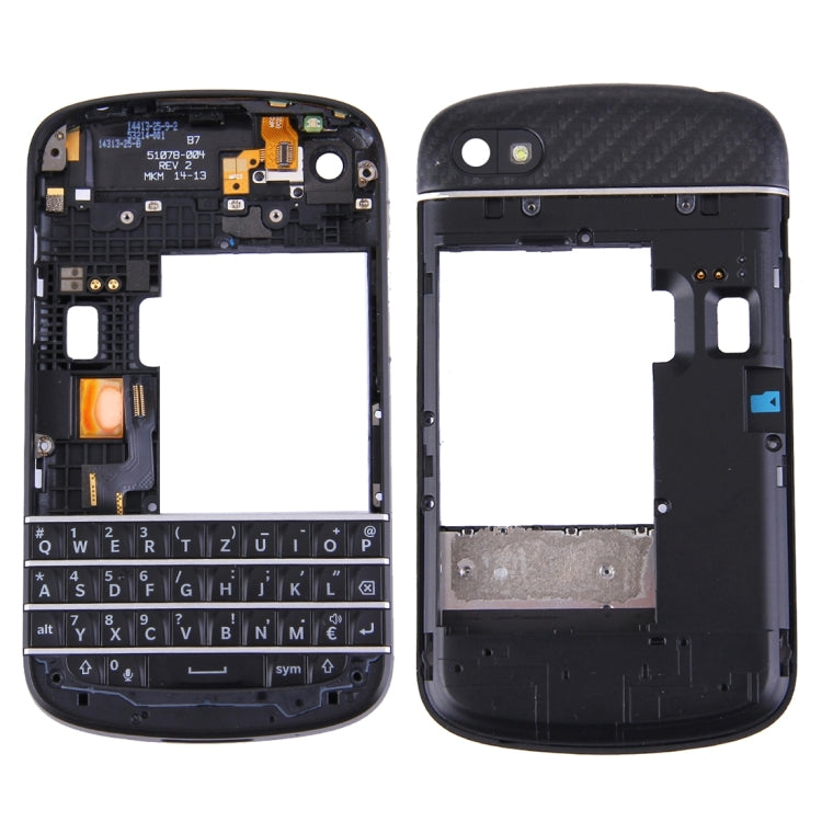 3 in 1 for BlackBerry Q10 (Keyboard + Middle Frame Bezel + Back Plate Housing Camera Lens Panel) Full Assembly Housing Cover My Store