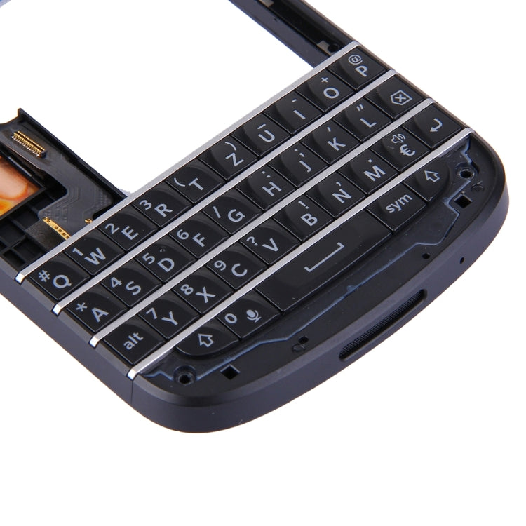 3 in 1 for BlackBerry Q10 (Keyboard + Middle Frame Bezel + Back Plate Housing Camera Lens Panel) Full Assembly Housing Cover