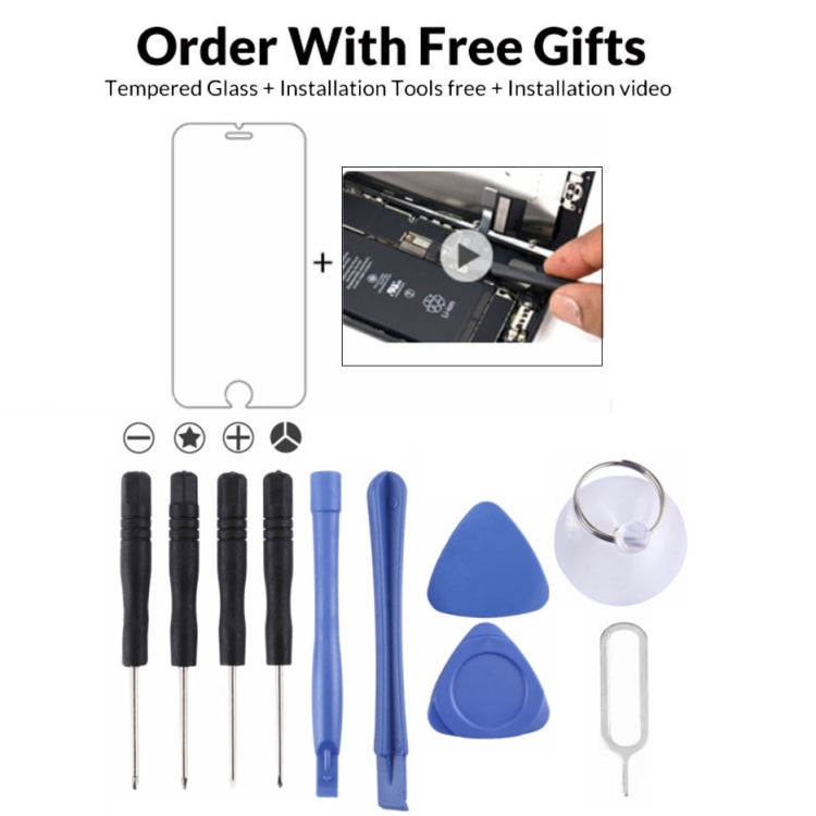 11 in 1 Repair Kits & Gifts (4 x Screwdriver + 2 x Teardown Rods + 2 x Triangle on Thick Slices + 1 x Eject Pin + 1 x Chuck + 1 x Tempered Glass)