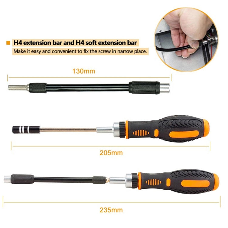 JAKEMY JM-6113 73 in 1 Household Hardware Screwdriver Repair Tool Set