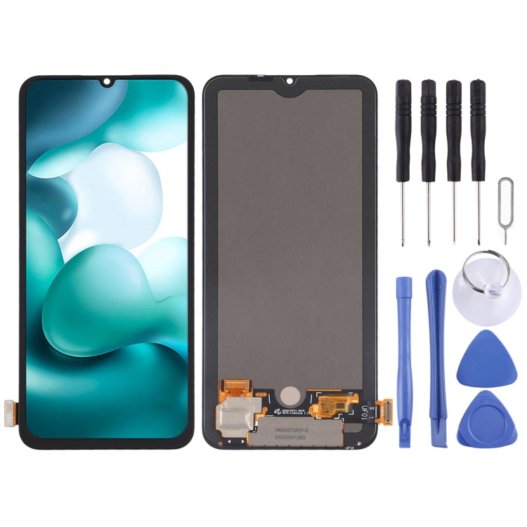 Original AMOLED Material LCD Screen and Digitizer Full Assembly for Xiaomi Mi 10 Lite 5G