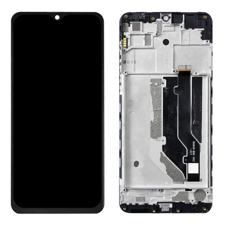 LCD Screen and Digitizer Full Assembly with Frame for ZTE Blade 20 Smart / V1050