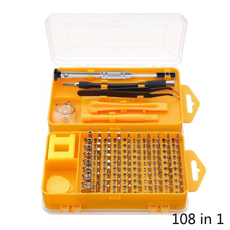 108 in 1 S2 Tool Steel Precision Screwdriver Nutdriver Bit Repair Tools Kit