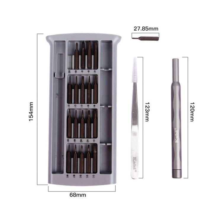 Kaisi K-3022A 22 in1 High Precision Screwdriver Set Magnetic Screwdriver Bits My Store