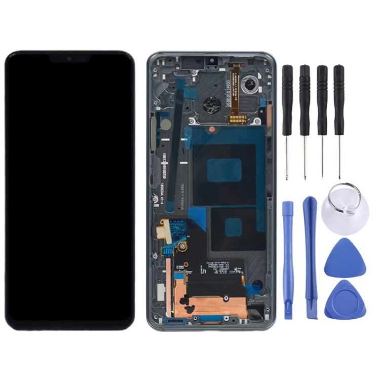 LCD Screen and Digitizer Full Assembly with Frame for LG G7 ThinQ / G710 G710EM G710PM G710VMP