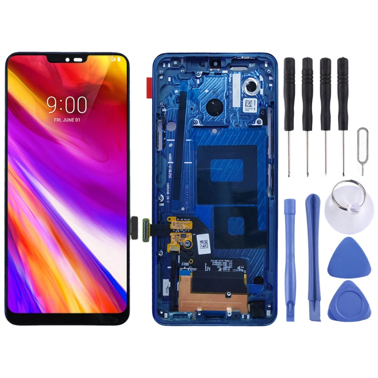 LCD Screen and Digitizer Full Assembly with Frame for LG G7 ThinQ / G710 G710EM G710PM G710VMP