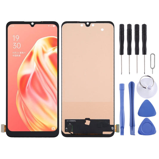 TFT Material LCD Screen and Digitizer Full Assembly for OPPO Reno3 / A91 / F15 / F17, Not Supporting Fingerprint Identification