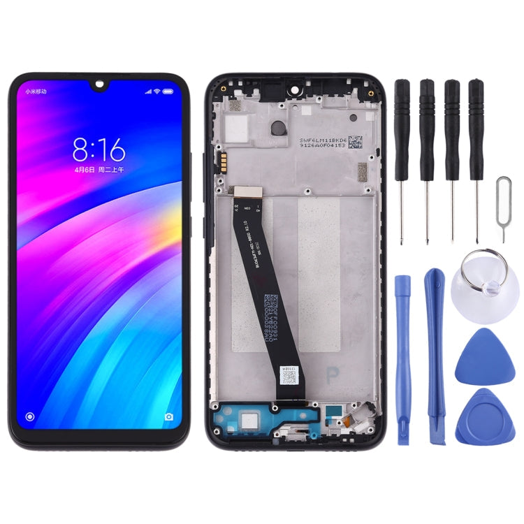 LCD Screen and Digitizer Full Assembly with Frame for Xiaomi Redmi 7