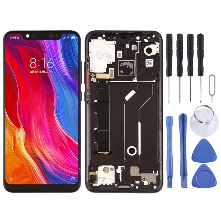 LCD Screen and Digitizer Full Assembly with Frame & Side Keys for Xiaomi Mi 8 My Store