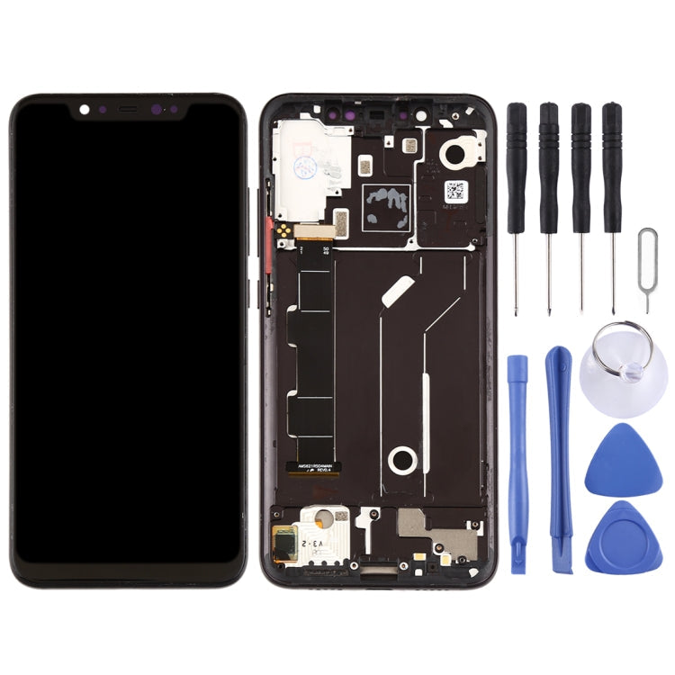 LCD Screen and Digitizer Full Assembly with Frame & Side Keys for Xiaomi Mi 8