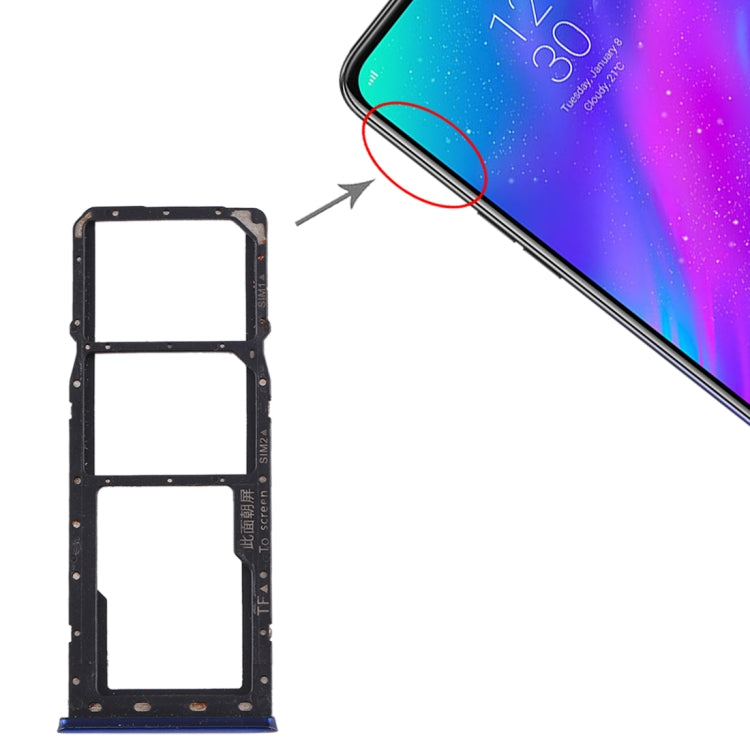 For OPPO Realme 3 SIM Card Tray + SIM Card Tray + Micro SD Card Tray My Store