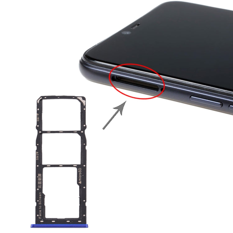 For Realme 2 SIM Card Tray + SIM Card Tray + Micro SD Card Tray My Store