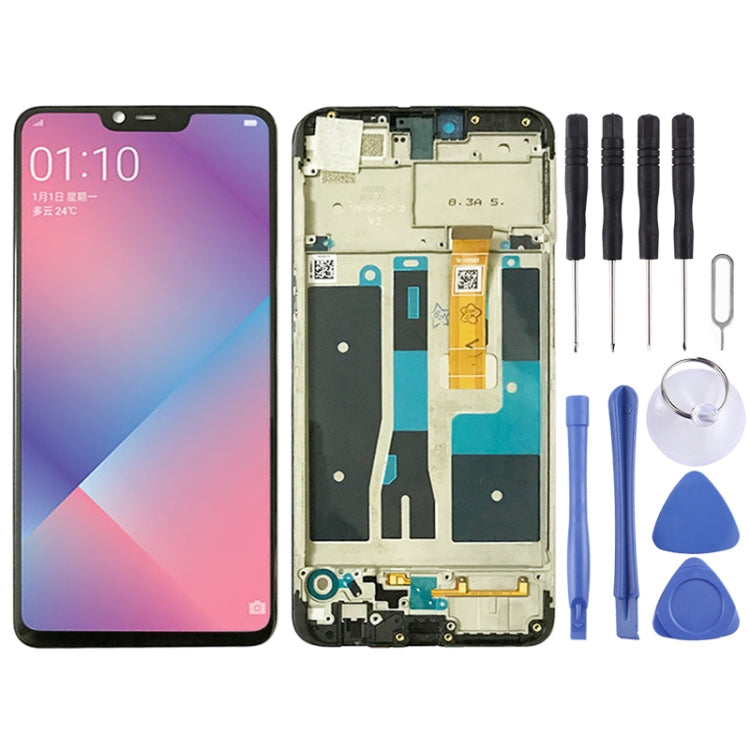 LCD Screen and Digitizer Full Assembly with Frame for OPPO A5 / A3s (High Version)