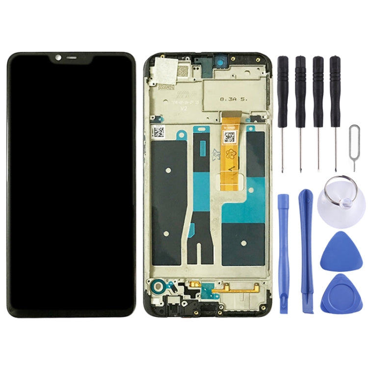 LCD Screen and Digitizer Full Assembly with Frame for OPPO A5 / A3s (High Version) My Store