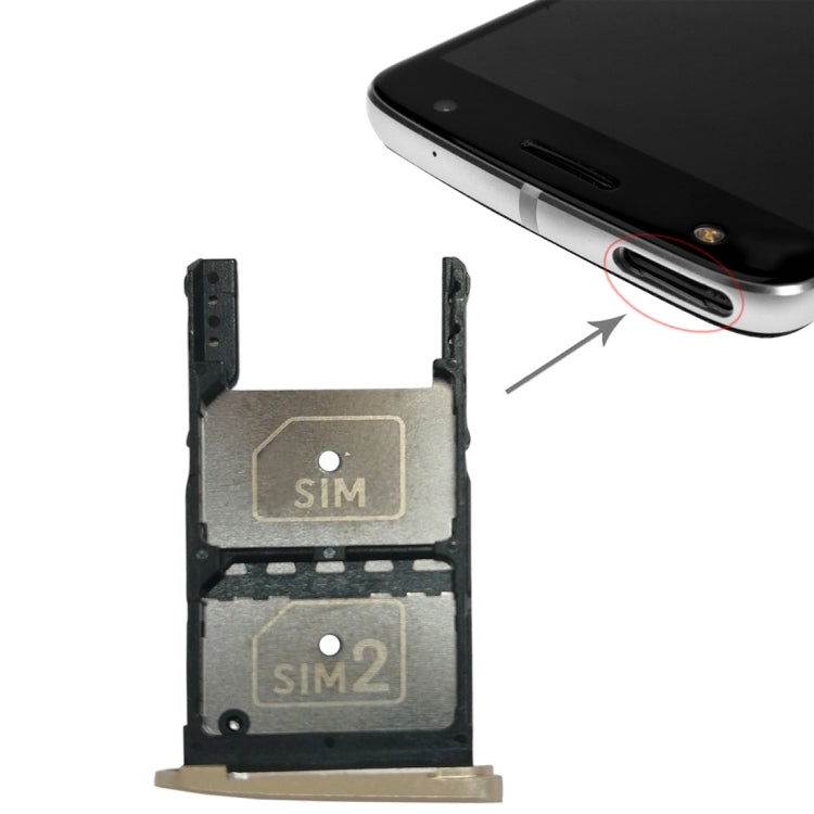 2 SIM Card Tray + Micro SD Card Tray for Motorola Moto Z Play-Reluova