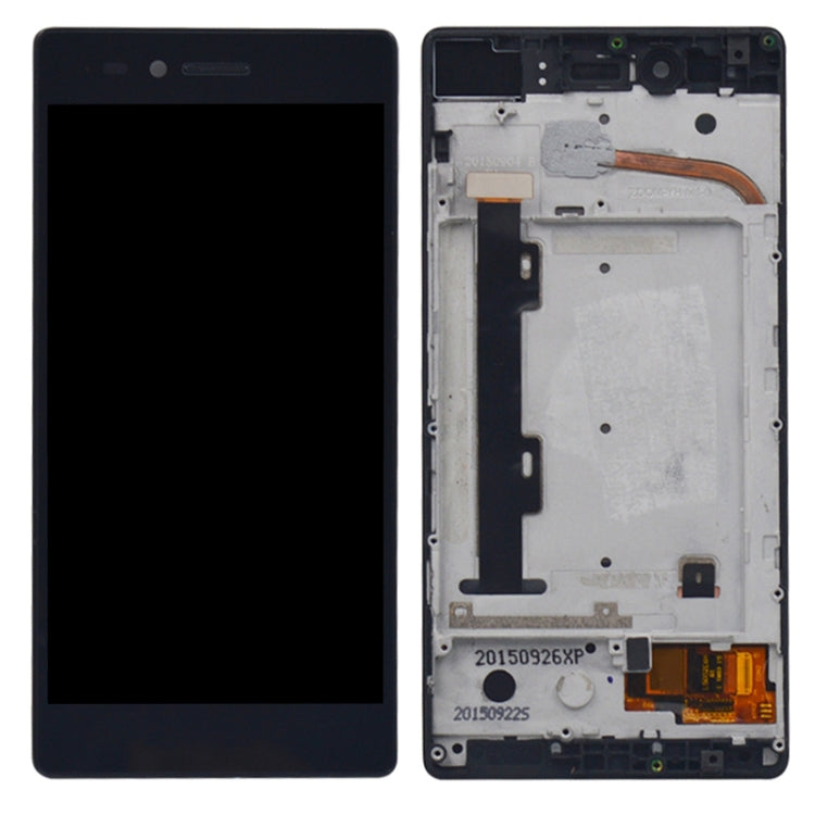 LCD Screen and Digitizer Full Assembly with Frame for Lenovo Vibe Shot / Z90