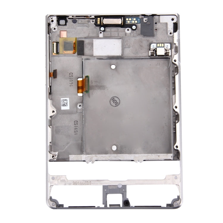 LCD Screen and Digitizer Full Assembly with Frame for BlackBerry Passport Silver Edition