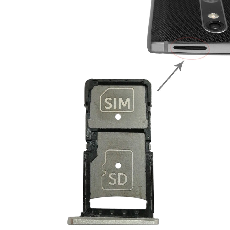 SIM Card Tray + Micro SD Card Tray for Motorola Droid Turbo 2 / XT1585 My Store