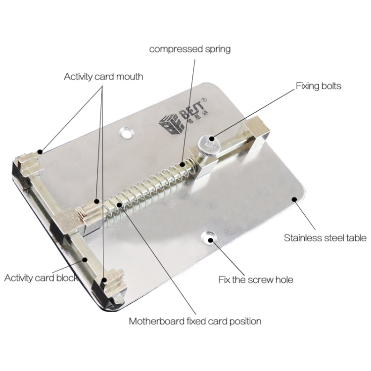 BEST- 001 Stainless Steel Circuit Boards Repair Tool Cell Phone PCB Repair Holder Fixtures