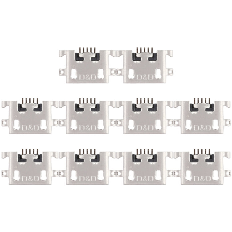 10 PCS Charging Port Connector for Xiaomi Redmi Note 3 / Redmi 6 / Redmi 6A