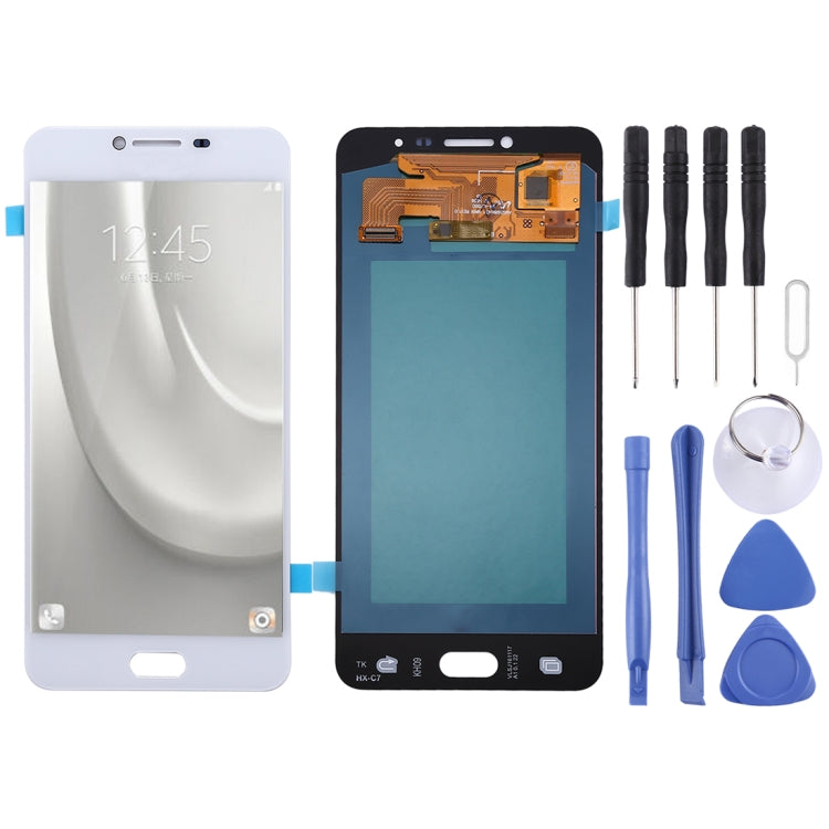 Oled Material LCD Screen and Digitizer Full Assembly for Galaxy C7 My Store