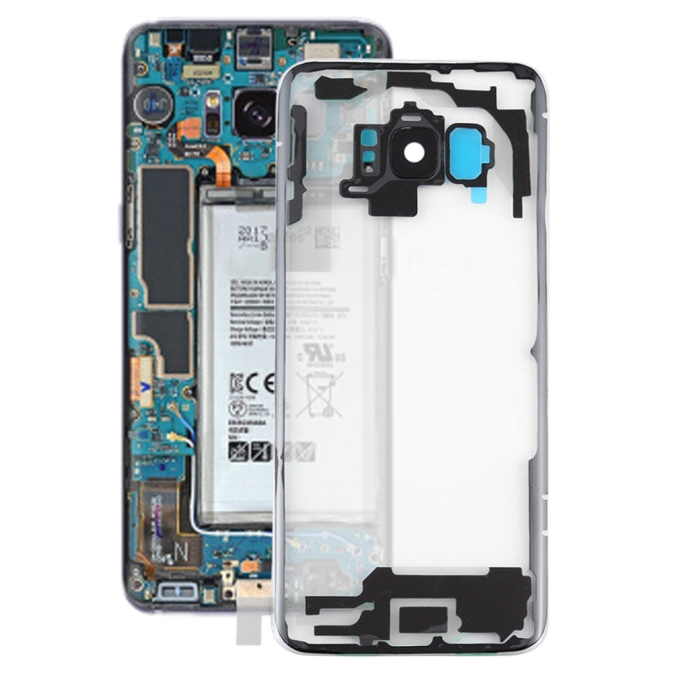 For Samsung Galaxy S8 / G950 G950F G950FD G950U G950A G950P G950T G950V G950R4 G950W G9500 Transparent Battery Back Cover with Camera Lens Cover