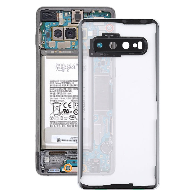 For Samsung Galaxy S10 G973F/DS G973U G973 SM-G973 Transparent Battery Back Cover with Camera Lens Cover My Store