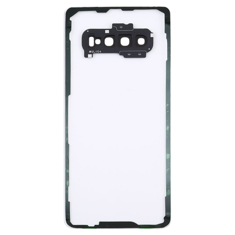 For Samsung Galaxy S10+ SM-G9750 G975F Transparent Battery Back Cover with Camera Lens Cover