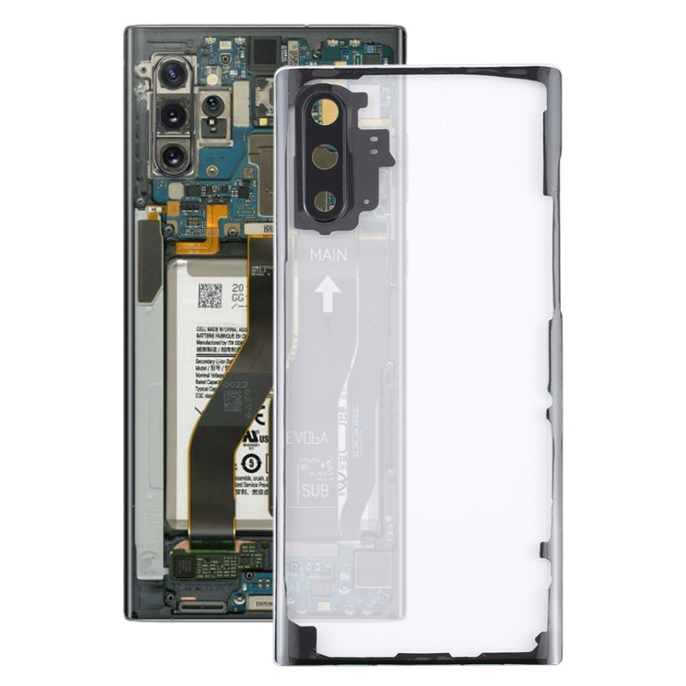 For Samsung Galaxy Note 10 N970 N9700 Transparent Battery Back Cover with Camera Lens Cover My Store