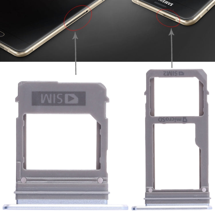 For Galaxy A520 / A720 2 SIM Card Tray + Micro SD Card Tray My Store