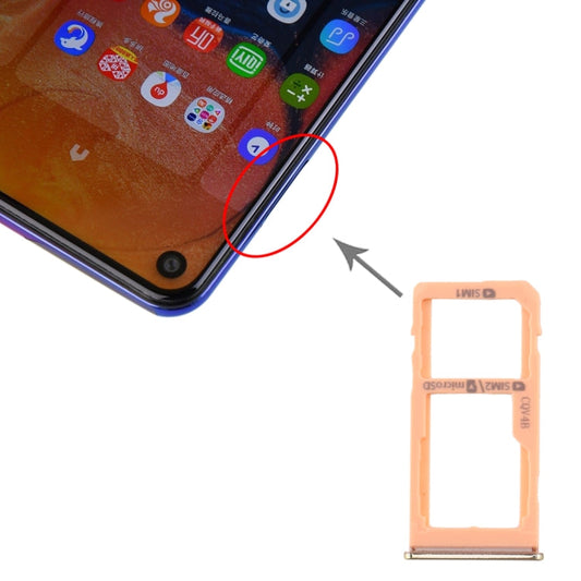 For Samsung Galaxy A60 SIM Card Tray + SIM Card Tray / Micro SD Card Tray My Store