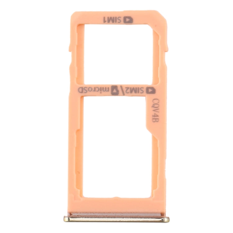 For Samsung Galaxy A60 SIM Card Tray + SIM Card Tray / Micro SD Card Tray