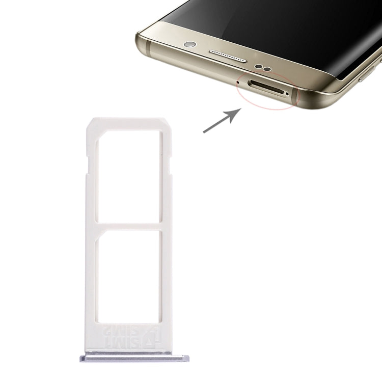 For Galaxy S6 Edge plus / S6 Edge+ 2 SIM Card Tray