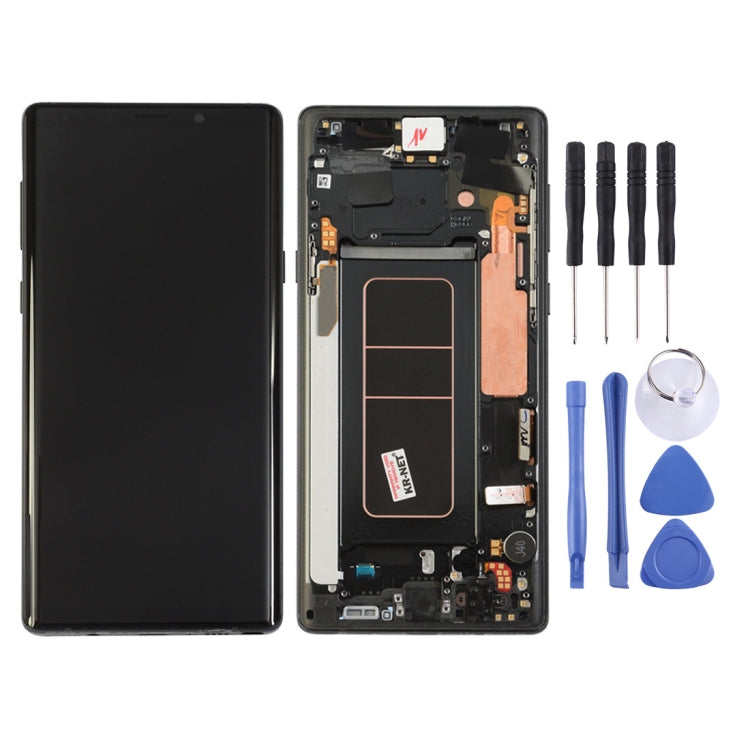 LCD Screen and Digitizer Full Assembly with Frame for Galaxy Note9 / N960A / N960F / N960V / N960T / N960U