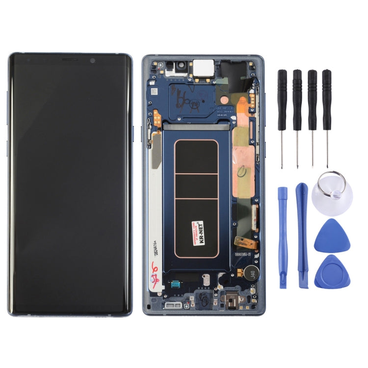 LCD Screen and Digitizer Full Assembly with Frame for Galaxy Note9 / N960A / N960F / N960V / N960T / N960U